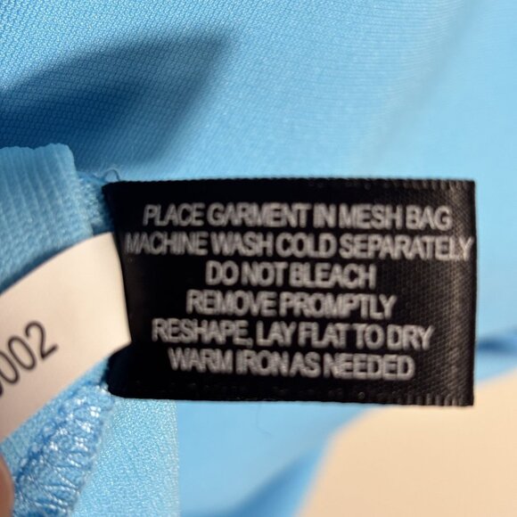 Boston Proper Beyond Travel Sleeveless Blue Midi Dress W/ Side Slits Size M - Picture 10 of 10